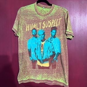 Oversized / Burnout Material/ Band Tee / Size M